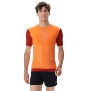 NWT UYN Running PB42 Athletic Shirt, Scarlet Ibis/Rhubarb, Size L